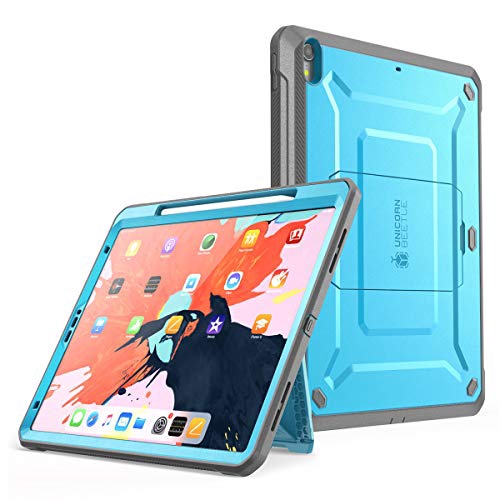 Ốp máy tính bảng SUPCASE màu xanh dương dòng UB Pro với bảo vệ màn hình tích hợp có giá đỡ cho iPad Pro 12.9 2018