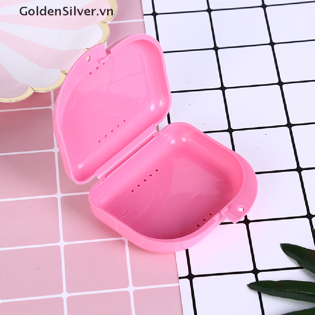 [Hàng mới về] Hộp đựng răng giả/ hàm chỉnh nha tiện lợi