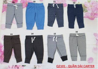 Set 4 Quần Carter dài cho bé sơ sinh (0-5kg)