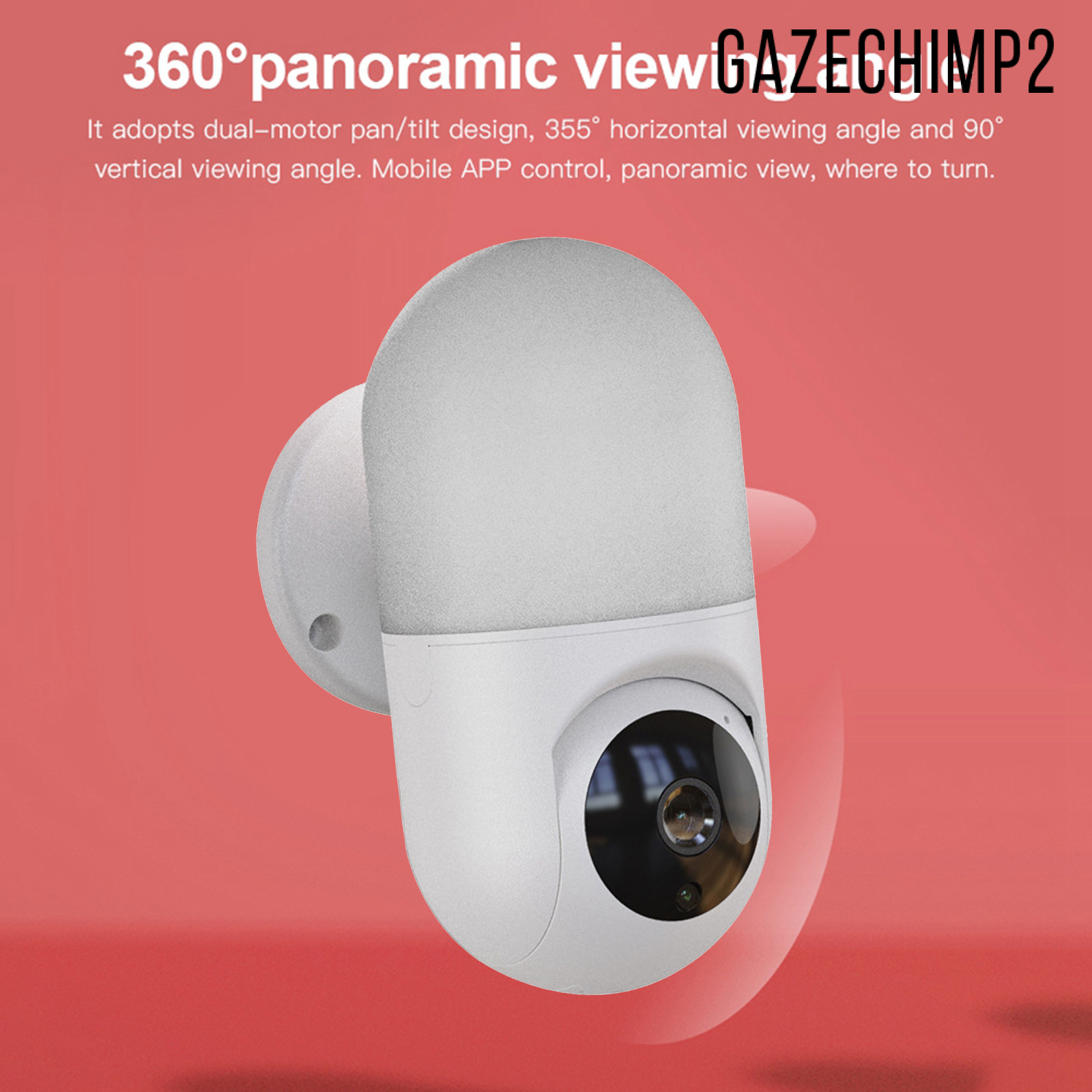 Camera An Ninh Không Dây Gzechimp2 Có Thể Xoay Được, Kết Nối Wifi, Hỗ Trợ Quay Ban Đêm