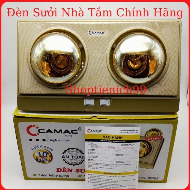 Đèn Sưởi Nhà Tắm Camac 2 Bóng Và 3 Bóng (CM-02 và CM-03) Siêu Bền, Giá Rẻ Dùng Trong Phòng Tắm Tốt Cho Sức Khoẻ Trẻ Em.