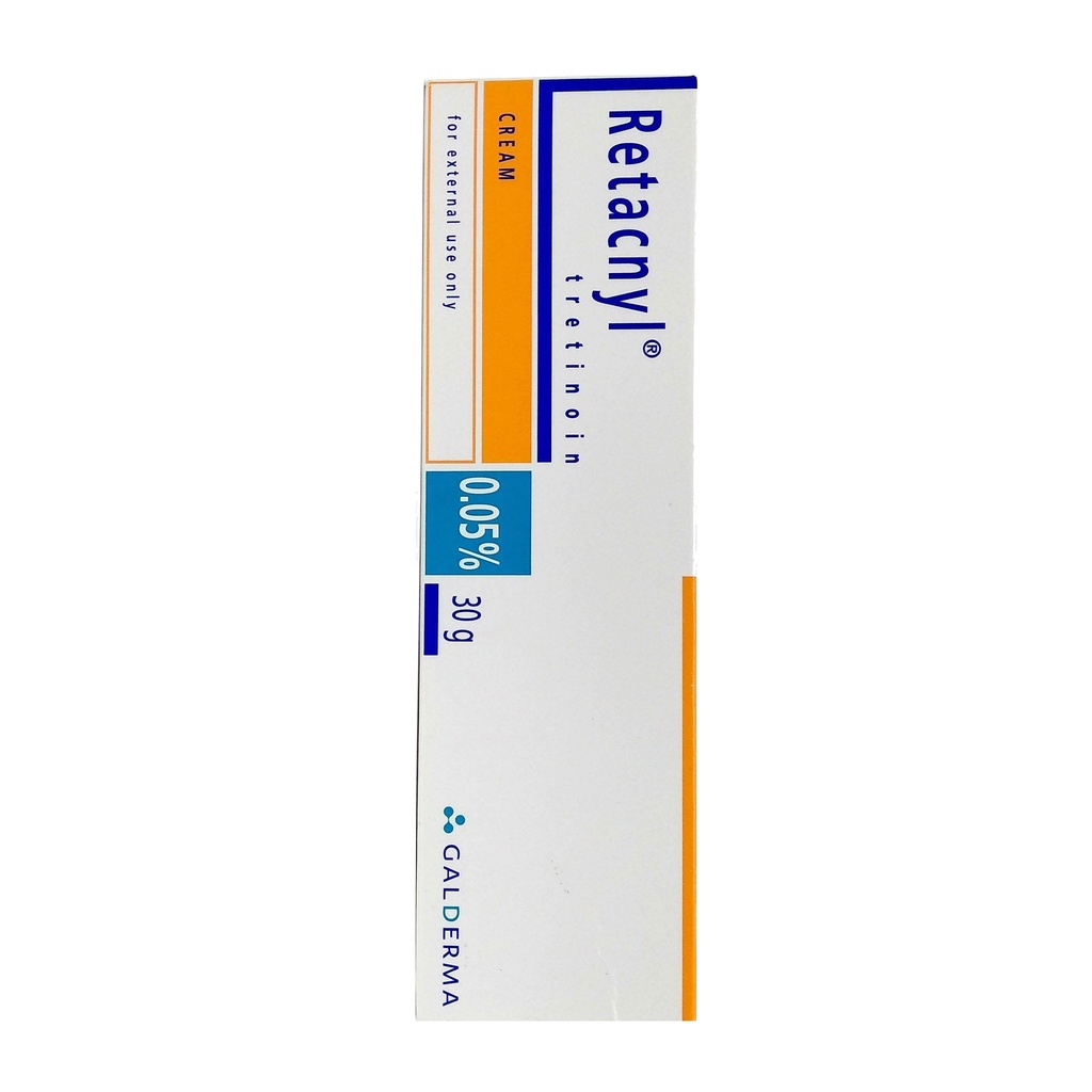 Kem Retacnyl Galderma - Tretinoin 0.025%/0.05% 30g Giảm Mụn Trứng Cá & Trẻ Hoá Da