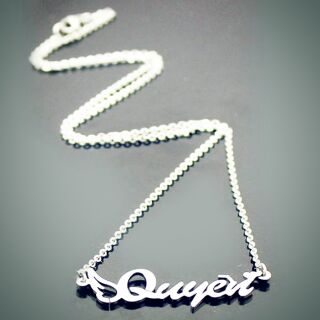 Dây chuyền inox khắc tên theo yêu cầu