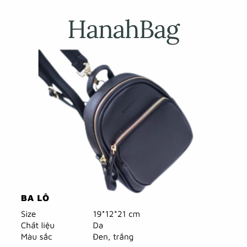 Balo Mini Da Thật Thời Trang Trẻ Trung Năng Động Đi Chơi Đi Làm Mang Phong Cách Hàn Quốc