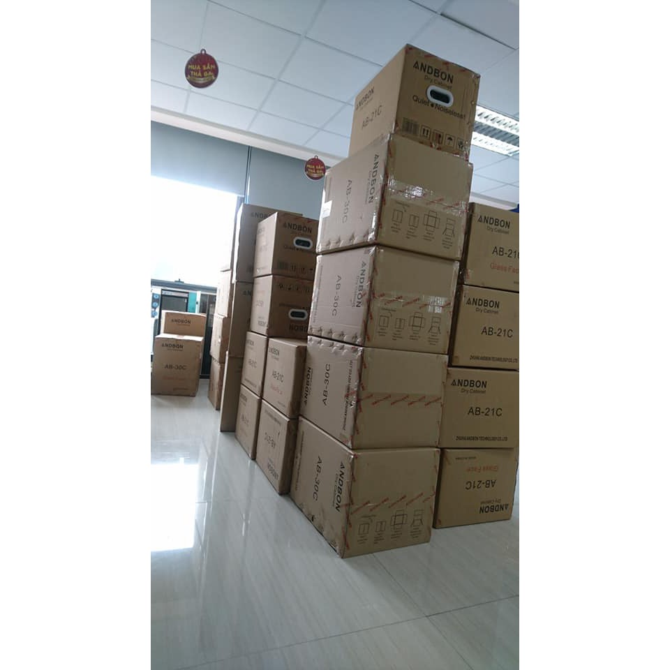 Tủ chống ẩm máy ảnh 20L- 50L nhập khẩu ANDBON, tủ hút ẩm chính hãng bảo hành 5 năm