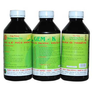 1 LÍT GEM -K XỬ LÝ MÙI HÔI VÀ NƯỚC THẢI Ô NHIỄM