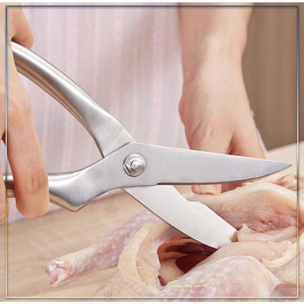 Kéo Cắt Gà Vịt Inox Cao Cấp Siêu Sắc Bén