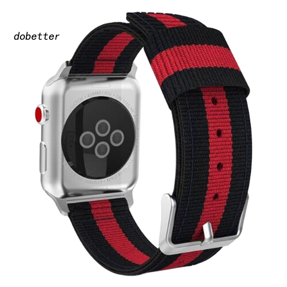 Dây đồng hồ đeo tay sợi nylon có thể điều chỉnh cho Apple Watch