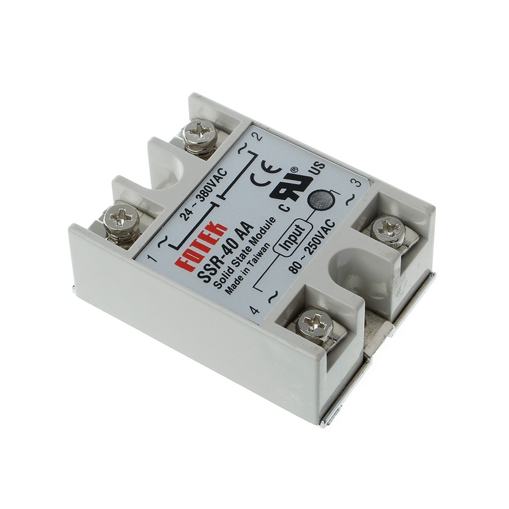 Mô đun rơ le điện ssr-40aa 40A 250V 80-250v DC Input 24-380vac