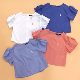 Áo kate bé gái cổ tròn Ralph Lauren