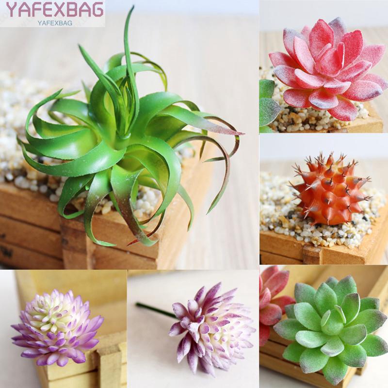 Promotion hot sales Artificial Fake Plastic Miniature Succulents Plants Art Garden HOME Decor