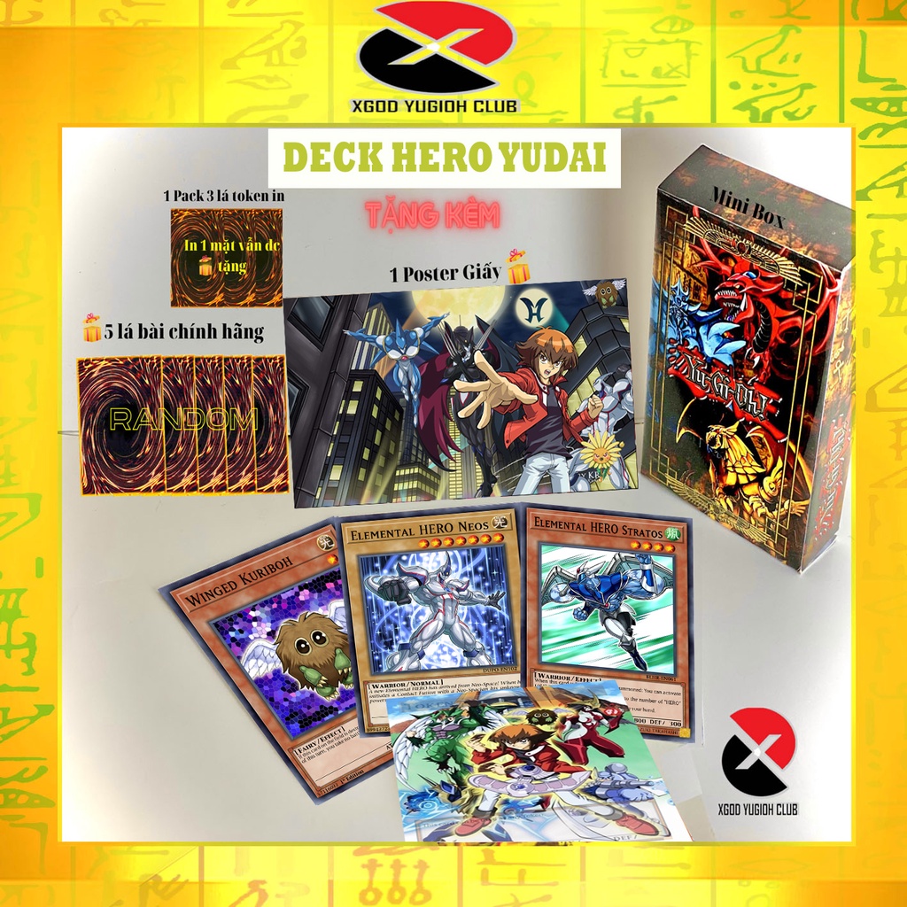 Bộ bài in giá rẻ Yuki Judai - Elemental HERO