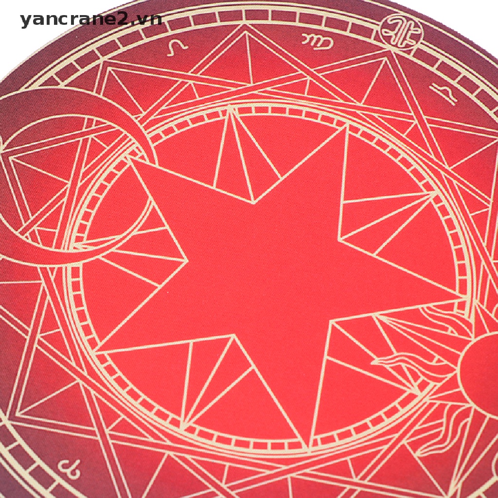 Tấm Lót Chuột Tròn Bằng PC Dày In Họa Tiết Chim Hạc Dễ Thương Cho Nữ / Văn Phòng