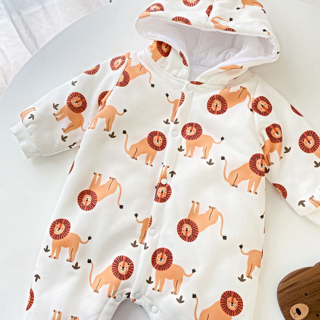 Sanlutoz Dễ thương Mùa đông Thời trang Hoạt hình Đã Áo liền quần