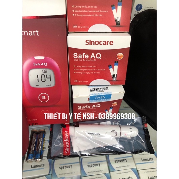 ❤️ Hộp 50 que test thử đường huyết cho máy Sinocare Safe AQ, que test thử đường huyết tiểu đường sinocare safe AQ