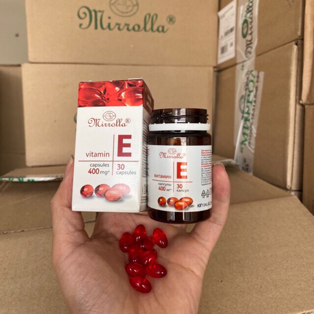 Vitamin E 400mg mirrolla xuất xứ Nga