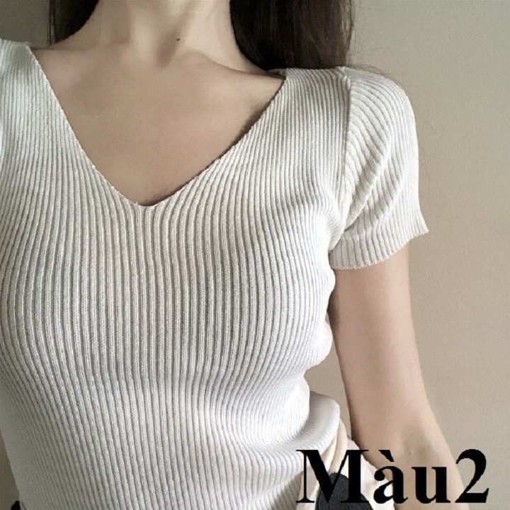 áo len cộc tay mỏng thời trang