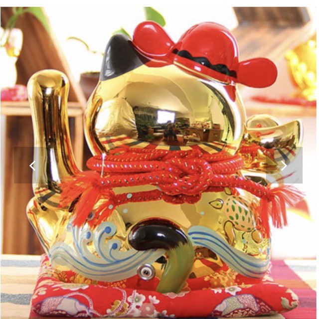 Mèo thần tài, mèo may mắn maneki neko (2size 20-25cm)