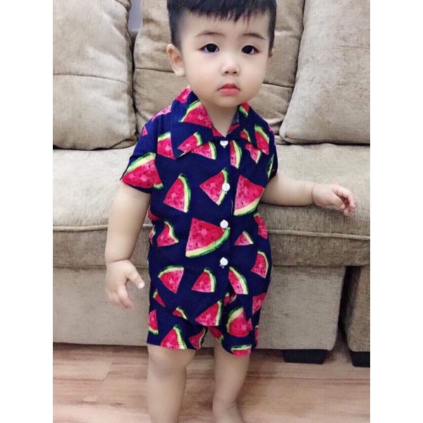 Bộ lanh trái cây cho bé