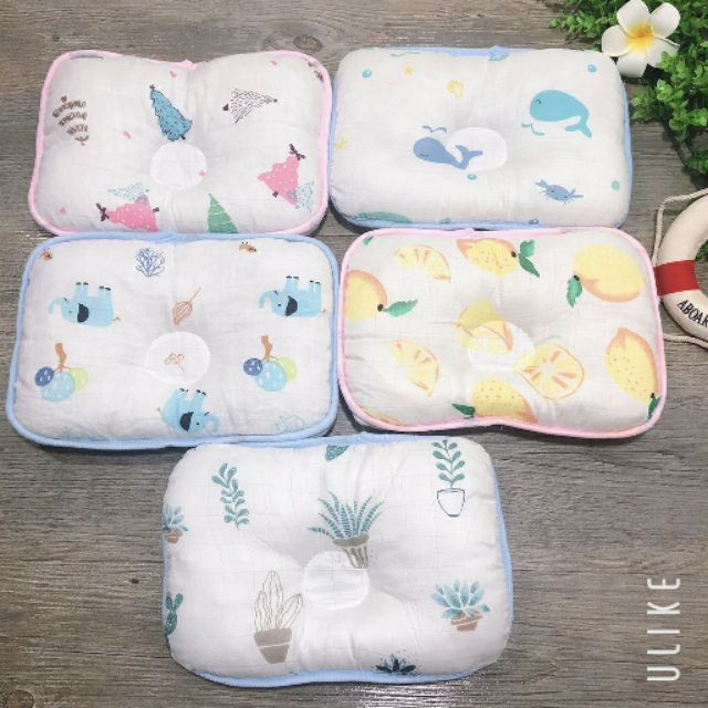 Gối sơ sinh lõm xô
