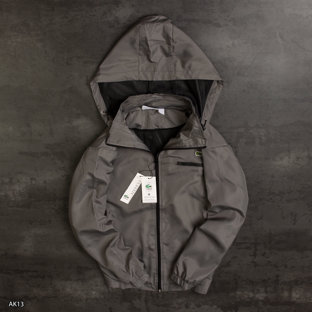 Áo khoác thể thao nam vải gió 2 lớp Lacos.te  - áo khoác nam
