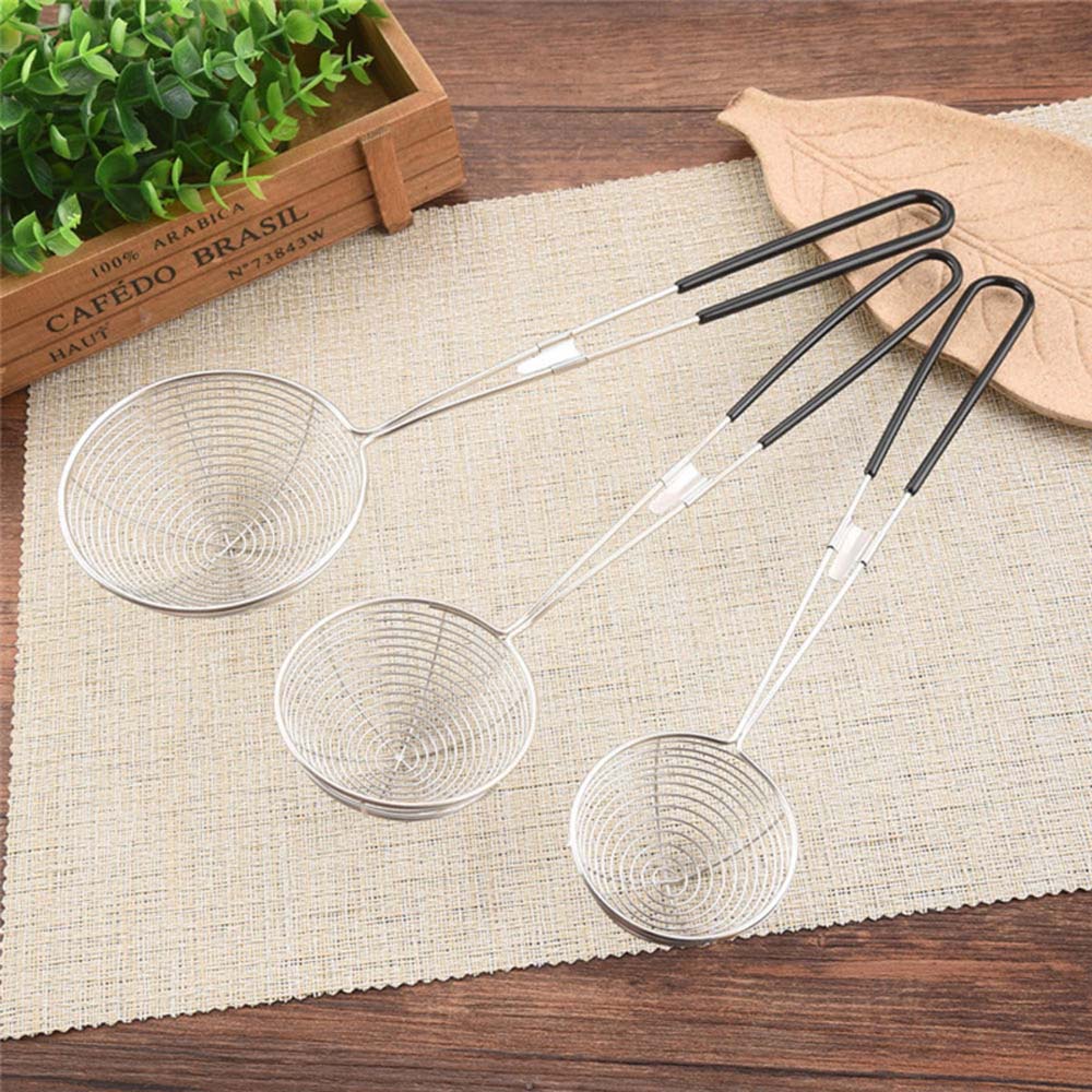 WILLIS Non-Stick Skimmer Spoon Long Handle Cooking Tool Spider Strainer Stainless Steel Kitchen Sifting Kitchen Gadget Multifunction Home Colander