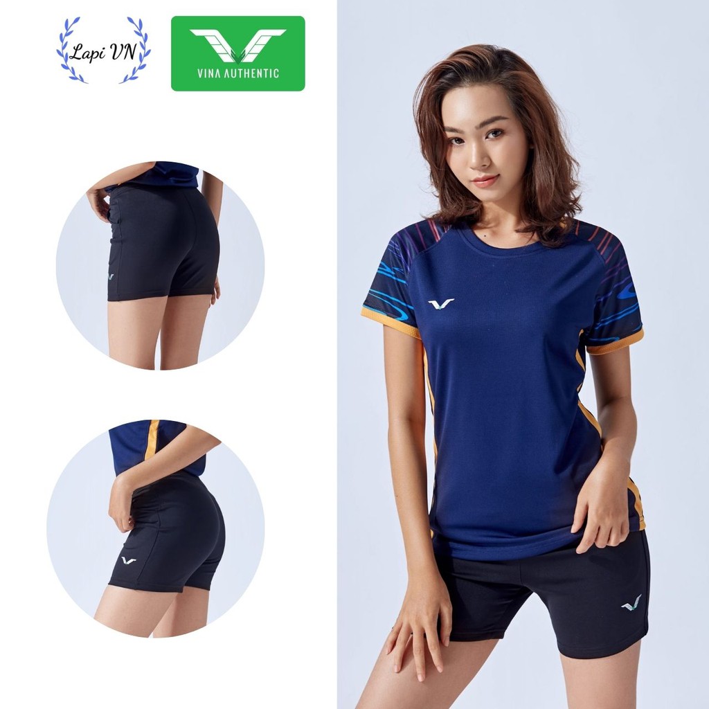 Quần Thể Thao Nữ QVN06 Vina Sport, Quần Tập Gym Tennis , Chất Thun Thấm Hút Mồ Hôi, Thoáng Mát, Full Size- Lapi VN