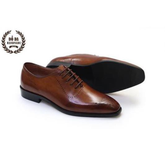 [Sale 3/3] Giày Âu WholeCut Oxford Vàng Bò Classic - BẢO HÀNH 12 THÁNG Sale 11