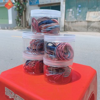 chun buộc tóc nữ siêu chắc nhiều màu( túi 100 chiếc)