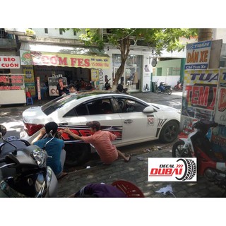 Tem dán sườn xe accent