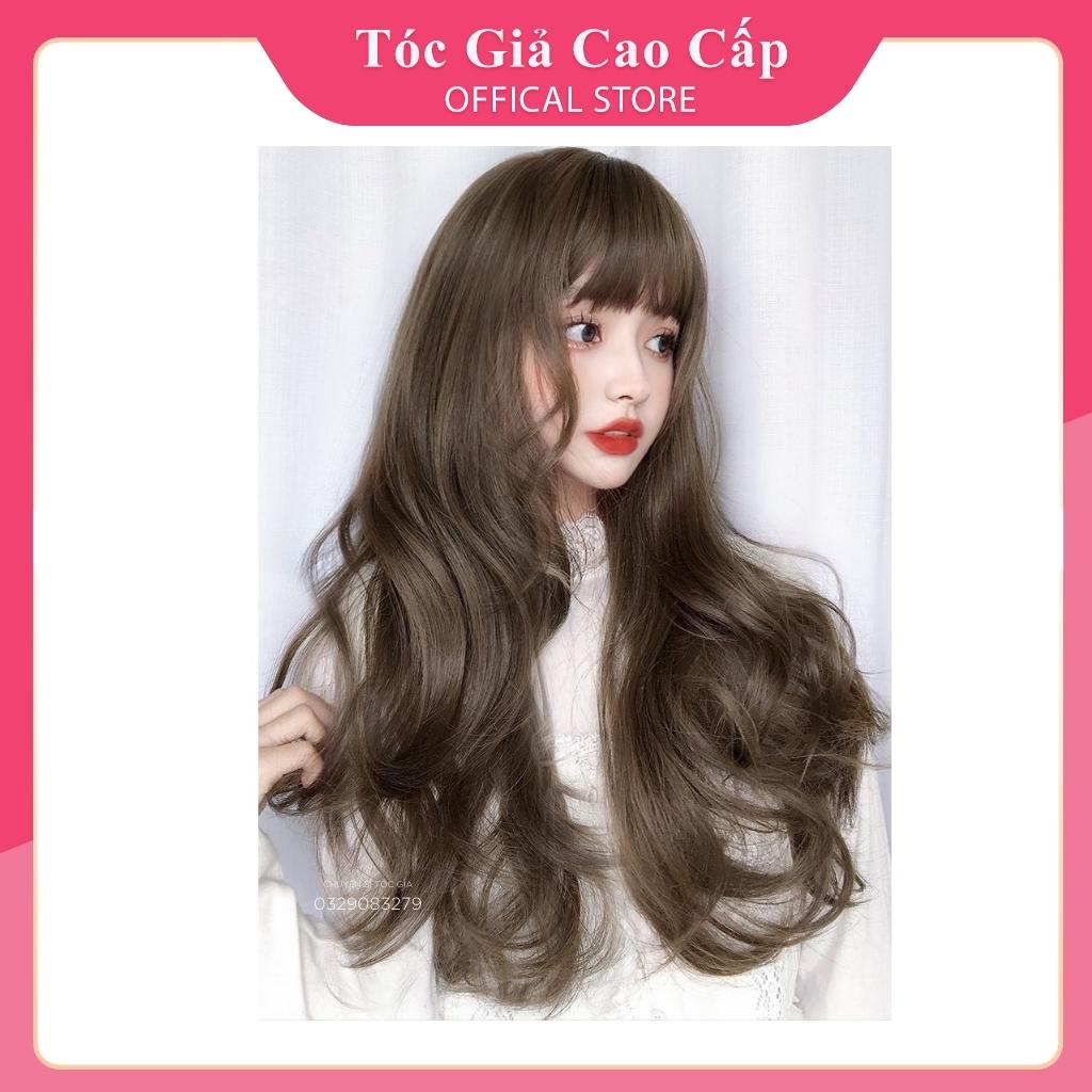 Tóc nguyên đầu xoăn dợn tự nhiên, c8263, tặng kèm lưới trùm tóc wig