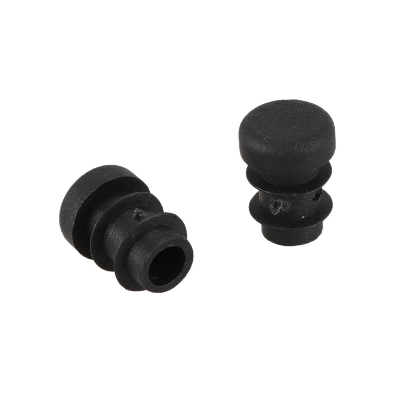 Bộ 12 nắp bịt ống hình tròn bằng nhựa màu đen kích thước 12mm tiện dụng