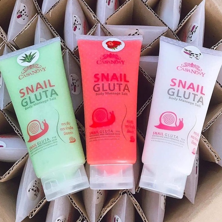 Muối tắm tẩy tế bào chết Snail Gluta