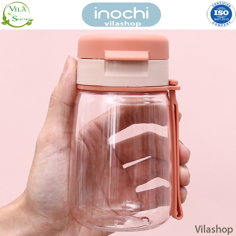 Bình Nước Đi Học Cho Bé, Bình Nước Cho Bé 350ml - 450ml, Chính Hãng Inochi Nhựa Tritan An Toàn Không Mùi