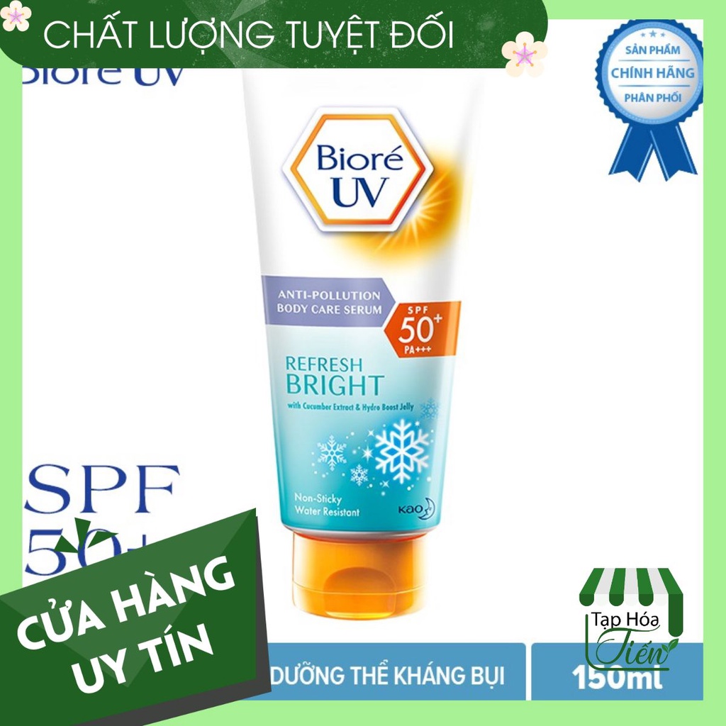 Bioré Serum Chống Nắng Dưỡng Thể Kháng Bụi - Trắng Sáng - mát lạnh - Dưỡng ẩm