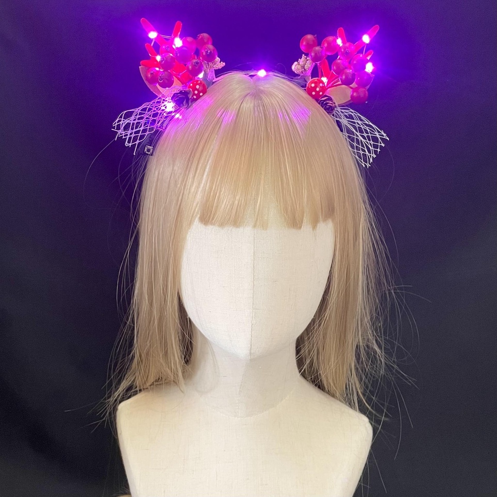 PVN50948 Băng đô cài tóc hình sừng tuần lộc phát sáng thời trang cho nữ Giá Rẻ