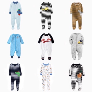 Sleepsuit body liền thân hàng xuất xịn 100% cotton mềm mại cho bé trai size 3-12m (link 1)