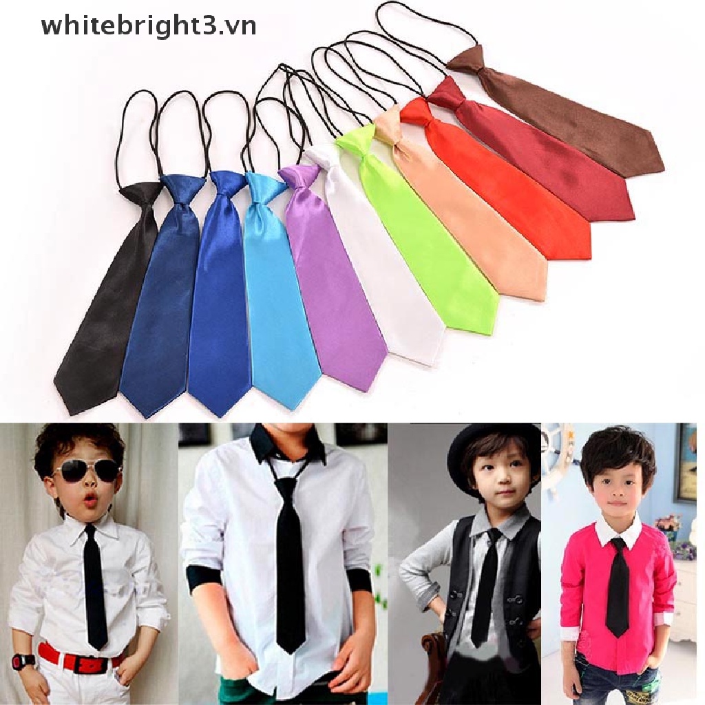 Bộ 3 1 Cà Vạt Co Giãn 11 Màu Sắc Cho