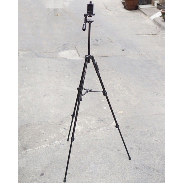 Chân máy ảnh, điện thoại Tripod YT-5208 cao tối đa 125cm - tặng kèm remote và đầu kẹp điện thoại