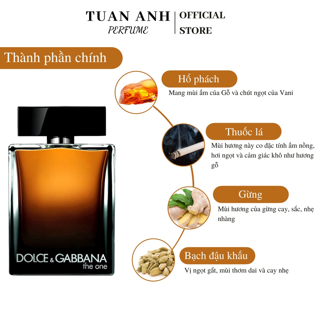 Nước hoa nam cao cấp DG The One for Men Eau de Parfum chính hãng giá rẻ TUAN ANH PERFUME