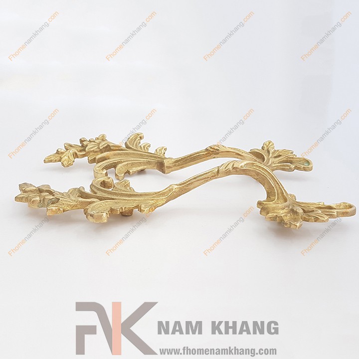 Tay nắm tủ lá đồng vàng NKD087-210 (Màu Đồng Vàng)