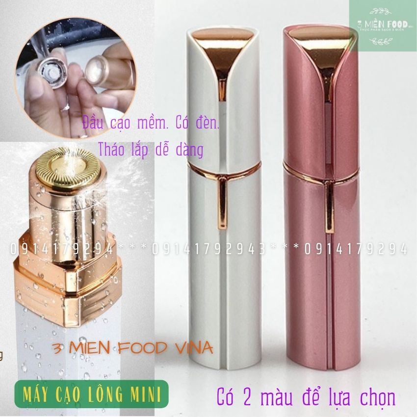 [HCM]Máy cạo lông mini,máy cạo lông vùng kín,máy cạo lông body cho nam nữ,Máy cạo lông FLAWLLESS -3 miền food vina