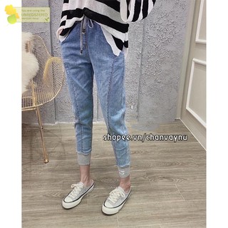 Quần jean chân bo thun mẫu 74 CVRD MT748 freeship 50k ,quần jean nữ kết hợp với áo gì,quần jean nữ kẻ sọc,quần jean nữ
