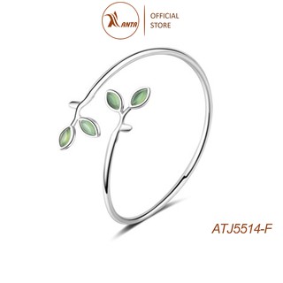 Vòng tay tùy chỉnh kích thước, thiết kế hình lá màu xanh, phong cách cá tính ANTA Jewelry ATJ5514-F