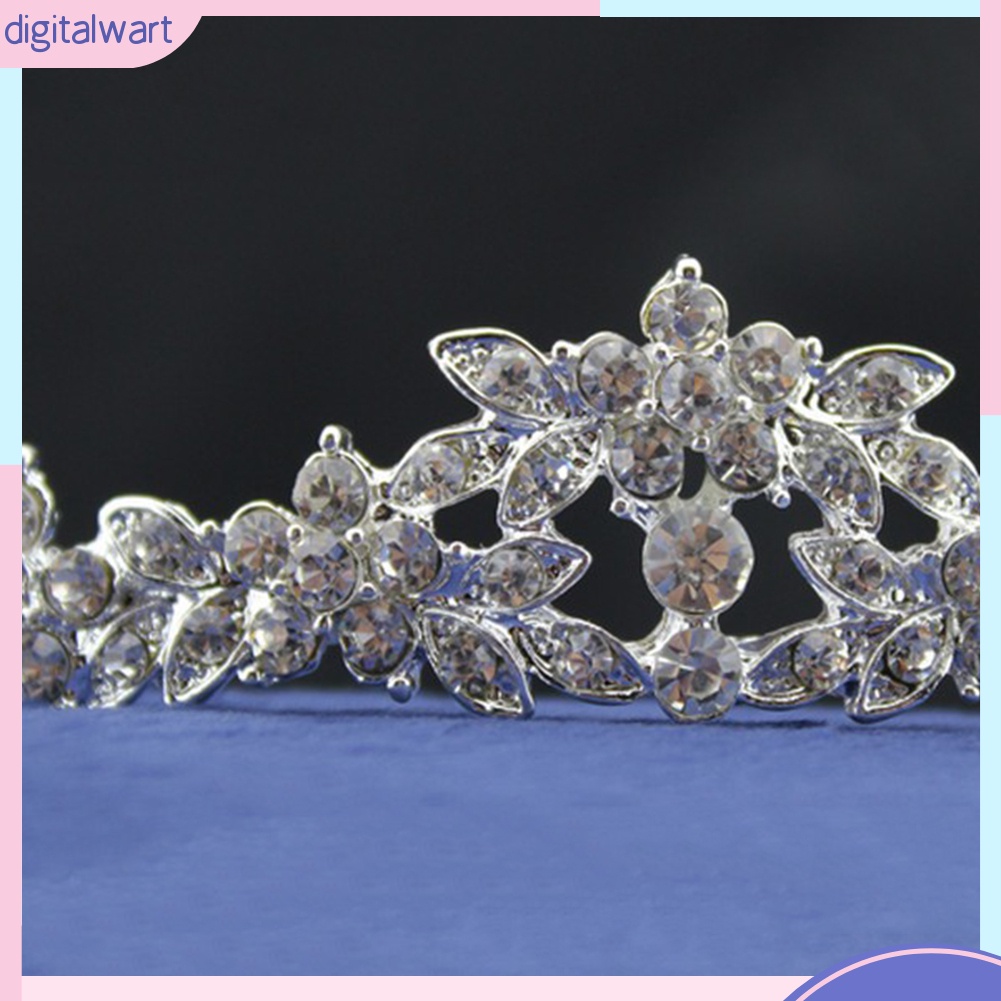 Bộ Vòng cổ + Bông Tai Hình Vương Miện Đính Đá Lấp Lánh Sang Trọng