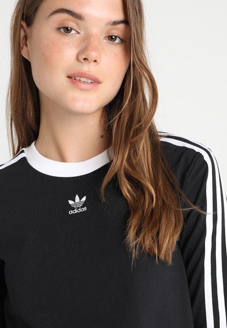 Áo Thu Đông dài tay logoo thêu ngực ba lá NỮ | BigBuy360 - bigbuy360.vn