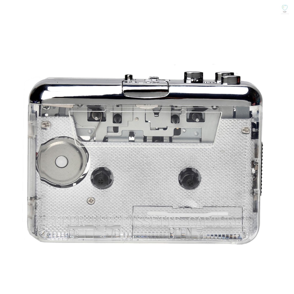 Máy Nghe Nhạc Băng Cassette Tohs TONIVENT TON010 Mini MP3 Chuyển Đổi USB Cassette Sang MP3 Với Phần Mềm AUX Đầu Vào 3.5mm Tương Thích Với PC Lapt