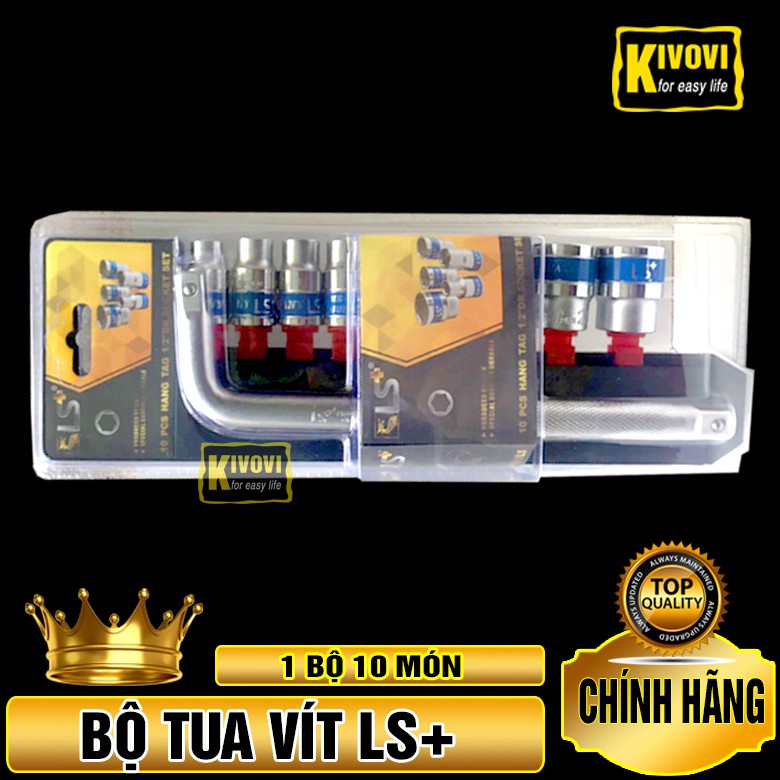 Bộ Tua Vít Đa Năng LS+ 10 Món Dùng Để Mở Các Loại Bu Lông , Ốc Vít Các Cỡ , Dụng Cụ Sửa Chữa Gia Đình - Kivovi