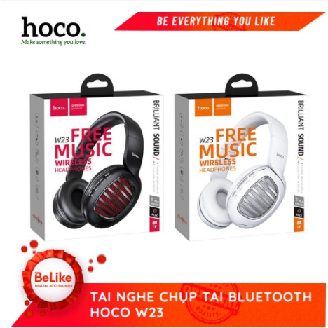 ?CHÍNH HÃNG?Tai Nghe Bluetooth Chụp Tai Hoco W23 Có Khe Cắm Thẻ Nhớ { BẢO HÀNH ĐỔI MỚI}