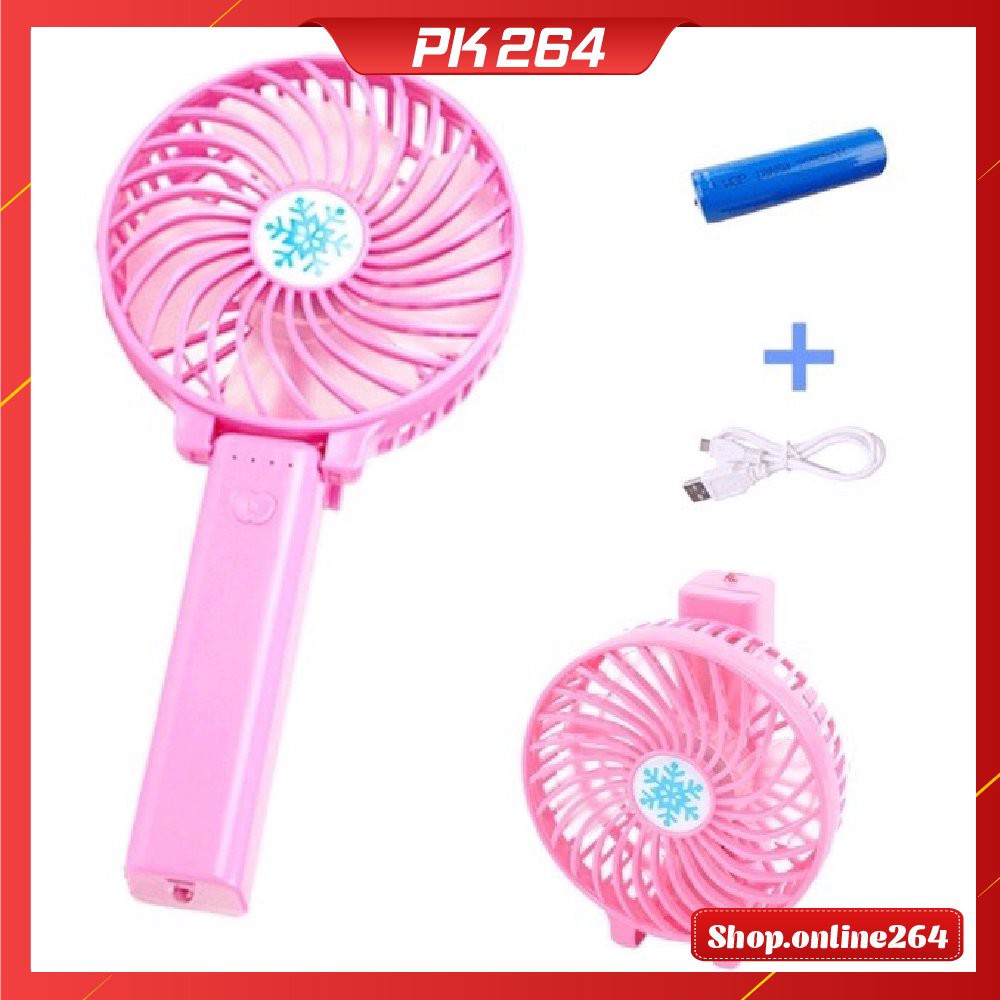 Quạt mini cầm tay sạc usb chất lượng cao tiện lợi 3 cấp độ đa chức năng